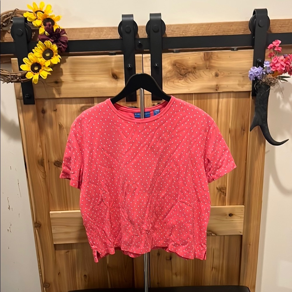 Karen Scott Pink Short Sleeve Tee